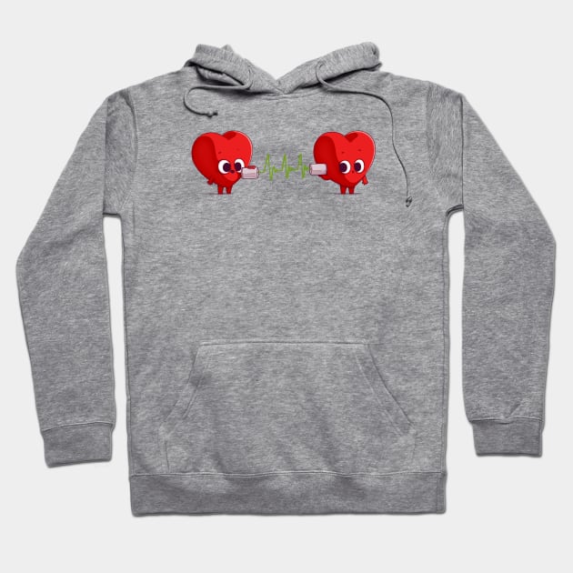 Listen to your heart Hoodie by Naolito